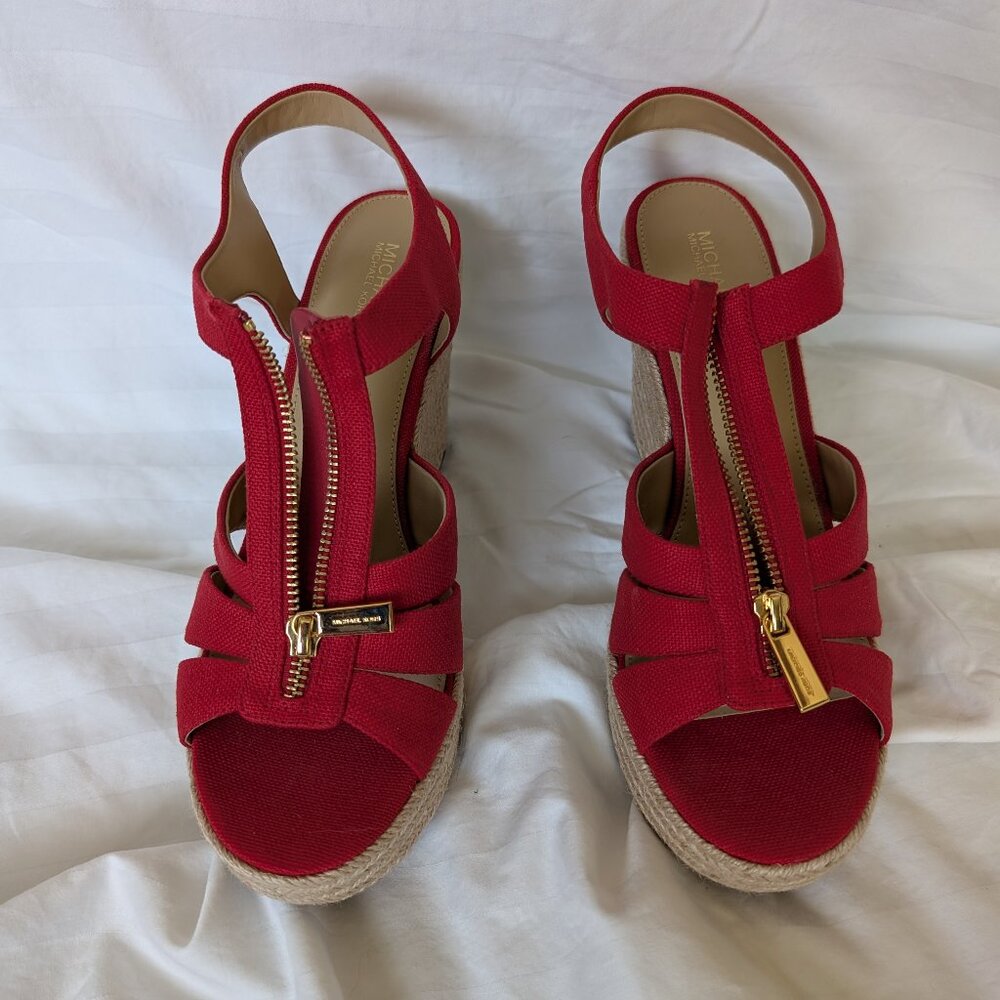 Michael Kors Women's Red Wedges size 10M - New
